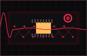 Animated heart-rate monitor circuit cover